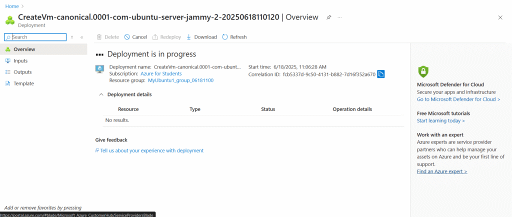 Install Docker in Ubuntu: Initializing Deployment
